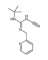 1-tert-Butyl-2-cyano-3-(2-pyridylmethyl)guanidine结构式
