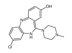 3-chloro-6-(4-methylpiperazin-1-yl)-5H-benzo[b][1,4]benzodiazepin-8-ol结构式