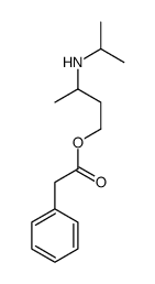 3-(propan-2-ylamino)butyl 2-phenylacetate结构式