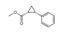 cis-2-phenylcyclopropanecarboxylic acid methyl ester结构式