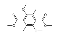 2.5-Dimethoxi-3.6-dimethylterephthalsaeure-dimethylester结构式