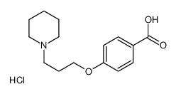 4-(3-piperidin-1-ylpropoxy)benzoic acid Hydrochloride structure