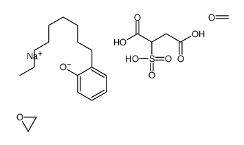 sodium,formaldehyde,4-hydroxy-4-oxo-2-sulfobutanoate,2-nonylphenol,oxirane Structure