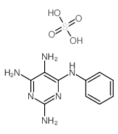 Sulfuric acid compound with N~4~-phenyl-2,4,5,6-pyrimidinetetramine (1:1)结构式