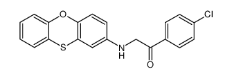 1-(4-chlorophenyl)-2-(phenoxathiin-2-ylamino)ethan-1-one Structure