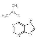 Arsinothious acid, dimethyl-,1H-purin-6-yl ester (9CI) Structure