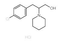 1-Piperidineethanol,b-[(4-chlorophenyl)methyl]-, hydrochloride (1:1) Structure