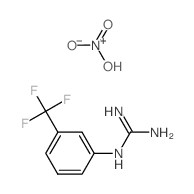 dihydroxy-oxo-azanium; 2-[3-(trifluoromethyl)phenyl]guanidine结构式
