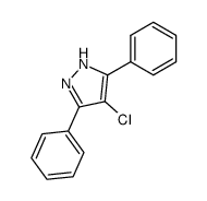 4-Cl-3,5-Ph2pzH结构式