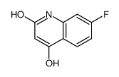7-fluoro-4-hydroxy-1H-quinolin-2-one结构式