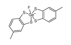 8-fluoro-4,4'-dimethyl-8,8'-spirobi[7,9-dithia-8-germanuidabicyclo[4.3.0]nona-1(6),2,4-triene]结构式
