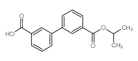 3’-(异丙氧基羰基)联苯-3-羧酸结构式