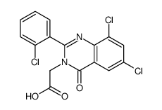6,8-Dichloro-2-(2-chlorophenyl)-4-oxoquinazoline-3(4H)-acetic acid结构式