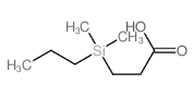 Propanoic acid,3-(dimethylpropylsilyl)-结构式