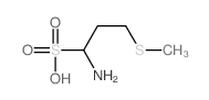 1-amino-3-methylsulfanyl-propane-1-sulfonic acid结构式