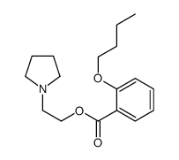 2-(1-Pyrrolidinyl)ethyl=o-butoxybenzoate结构式