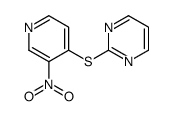 2-(3-nitropyridin-4-yl)sulfanylpyrimidine结构式