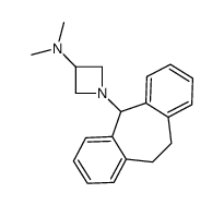 1-[10,11-Dihydro-5H-dibenzo[a,d]cyclohepten-5-yl]-N,N-dimethyl-3-azetidinamine结构式