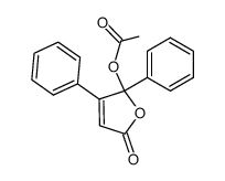 5-acetoxy-3,5-diphenyl-2(5H)-furanone结构式