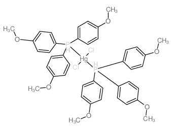 dichloromercury,tris(4-methoxyphenyl)phosphanium Structure