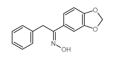 (NE)-N-(1-benzo[1,3]dioxol-5-yl-2-phenyl-ethylidene)hydroxylamine结构式