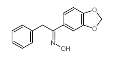 (NE)-N-(1-benzo[1,3]dioxol-5-yl-2-phenyl-ethylidene)hydroxylamine Structure