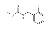 methyl (2-fluorobenzyl)carbamodithioate Structure