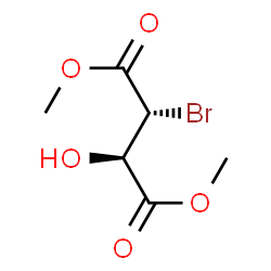 Butanedioic acid, 2-bromo-3-hydroxy-, dimethyl ester, (2R,3R)- (9CI) Structure