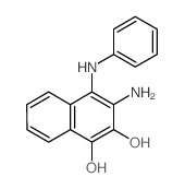 1,2-Naphthalenediol,3-amino-4-(phenylamino)- Structure