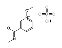 1-methoxy-N-methylpyridin-1-ium-3-carboxamide,perchlorate Structure