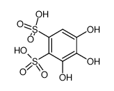 3,4,5-trihydroxy-benzene-1,2-disulfonic acid结构式
