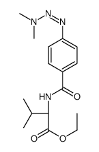 ethyl (2S)-2-[[4-(dimethylaminodiazenyl)benzoyl]amino]-3-methylbutanoate结构式