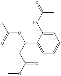2-(Acetylamino)-β-(acetyloxy)benzenepropionic acid methyl ester Structure