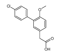 4'-Chloro-6-methoxy-3-biphenylacetic acid结构式