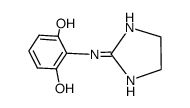 2-[(2,6-Dihydroxyphenyl)amino]-2-imidazoline结构式