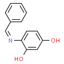 1,3-Benzenediol, 4-[(phenylmethylene)amino]- (9CI) structure