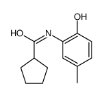 Cyclopentanecarboxamide, N-(2-hydroxy-5-methylphenyl)- (9CI) Structure