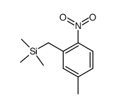 Silane, trimethyl[(5-methyl-2-nitrophenyl)methyl]- (9CI) structure