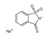 1,2-benzisothiazol-3-(2H)-thione-1,1-dioxide nitranion sodium salt Structure