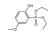 2-diethoxyphosphoryl-4-methoxyphenol Structure