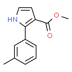 1H-Pyrrole-3-carboxylicacid,2-(3-methylphenyl)-,methylester(9CI)结构式