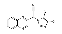 2-(4,5-dichloro-1H-imidazol-1-yl)-2-(quinoxalin-2-yl)acetonitrile Structure