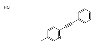 5-methyl-2-(2-phenylethynyl)pyridine,hydrochloride Structure