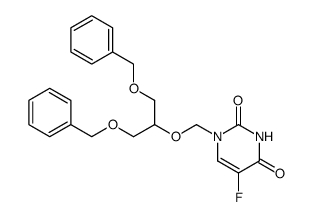 1-[[2-benzyloxy-1-(benzyloxymethyl)-ethoxy]methyl]-5-fluorouracil Structure