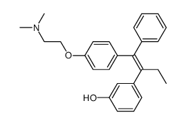 3-{1-[1-[4-(2-Dimethylamino-ethoxy)-phenyl]-1-phenyl-meth-(Z)-ylidene]-propyl}-phenol结构式