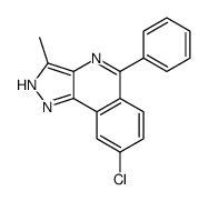 8-chloro-3-methyl-5-phenyl-2H-pyrazolo[4,3-c]isoquinoline结构式