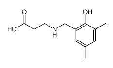 N-(2-Hydroxy-3,5-dimethylbenzyl)-β-aminopropanoic acid Structure