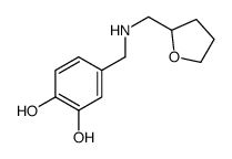 1,2-Benzenediol, 4-[[[(tetrahydro-2-furanyl)methyl]amino]methyl]- (9CI) structure