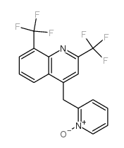2,8-BIS(TRIFLUOROMETHYL)-4-QUINOLYL(1-OXYPYRID-2-YL) METHANE结构式