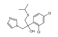 alpha-(2,4-Dichlorophenyl)-alpha-(((1-methylethyl)thio)methyl)-1H-imid azole-1-ethanol结构式